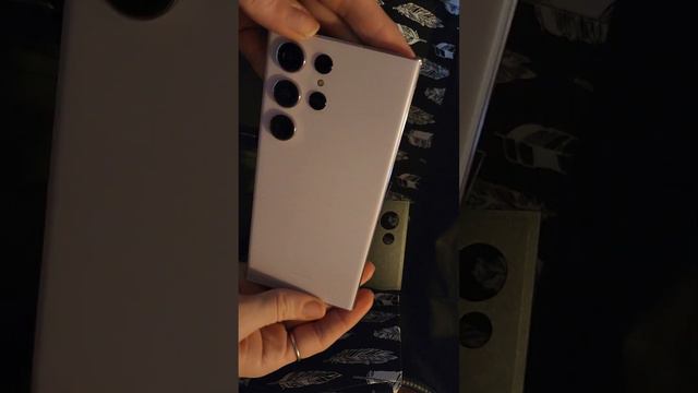 Short unboxing of my new Lavender Samsung Galaxy S23 Ultra! 💜 смотреть онлайн