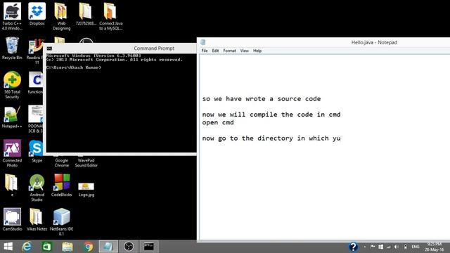How to run Java Program without IDE /How to run Java Program in Command Prompt(cmd)