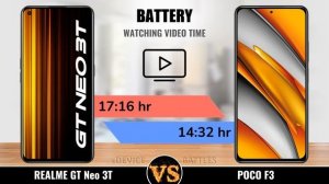 Realme GT Neo 3T vs Poco F3 ✅