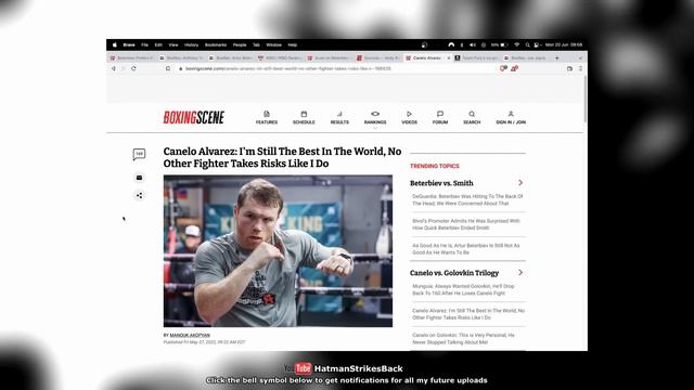 🤔 CANELO ALVAREZ: 'IM STILL NUMBER 1 P4P'!!! 🤔 смотреть онлайн