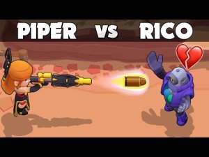 PIPER vs RICO  36 Test  Brawl Stars