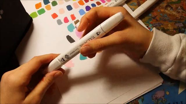 Обзор маркеров для скетча//маркеры TouchFive смотреть онлайн