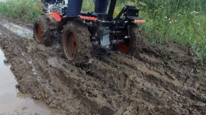Мотоблок Угра 4х4 на участке. Мотоблок Угра с адаптером 4х4.