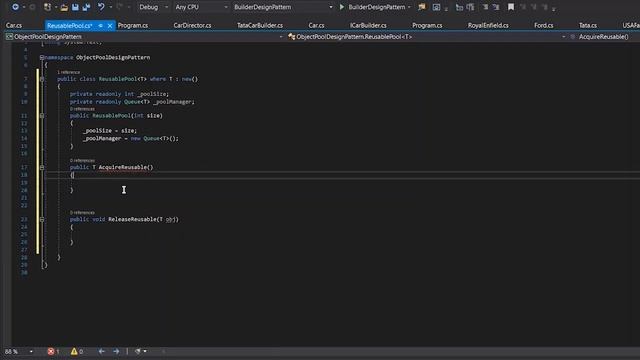 Object Pool: Creational Design Pattern: Implementation