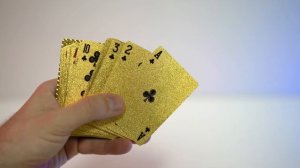 ► СУВЕНИРНЫЕ ИГРАЛЬНЫЕ КАРТЫ ЗОЛОТЫЕ ? РАСПАКОВКА ? И ОБЗОР ⬇️