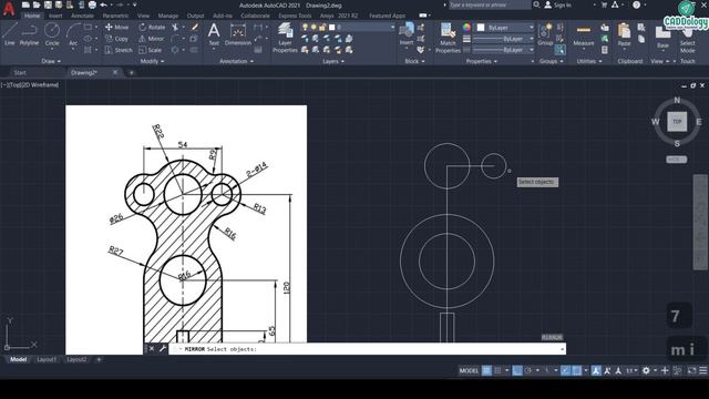 EX. #21 #2D EXERCISE IN AUTOCAD - смотреть видео онлайн от «AutoCAD ...