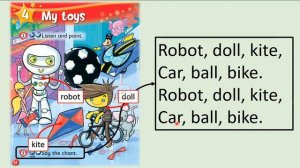 Kid's Box Starter - Unit 4 - My Toys - 2 - Say the chant.