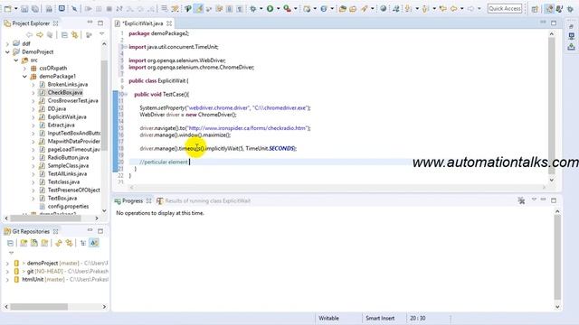 Selenium Video 27 - Synchronization in selenium WebDriver - Explicit wait