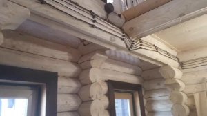 Монтаж ретро проводки в деревянном доме (срубе).