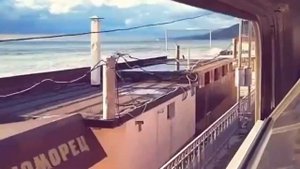 едем на поезде из Сочи в Краснодар вид из окна ржд