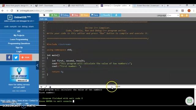 CPP Program01