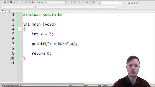 9. C Programming - ASCII table