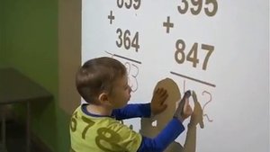 Сложение столбиком Матвей 4,5 года