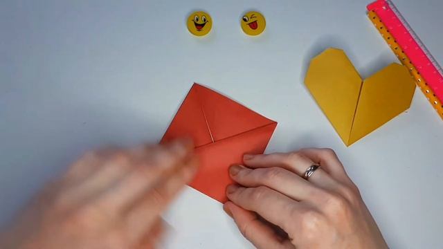 СЕРДЦЕ из БУМАГИ/оригами сердечко