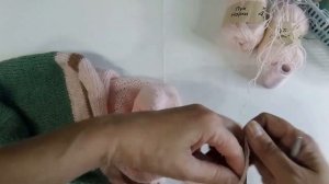 Как связать модную косынку из пуха норки