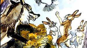 Сказка про храброго Зайца-длинные уши, косые глаза, короткий хвост