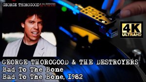 George Thorogood & The Destroyers – Bad To The Bone, 1982, Vinyl video, Lyrics, 4K, 24bit/96kHz