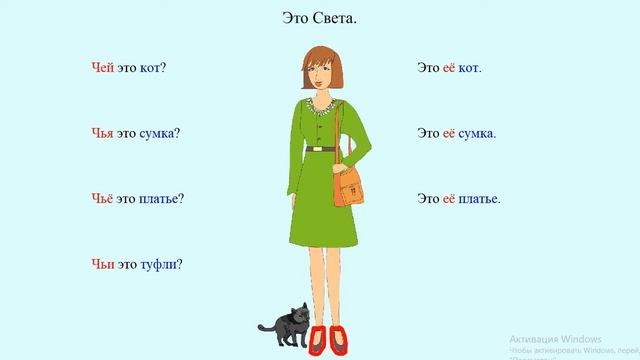Притяжательные местоимения