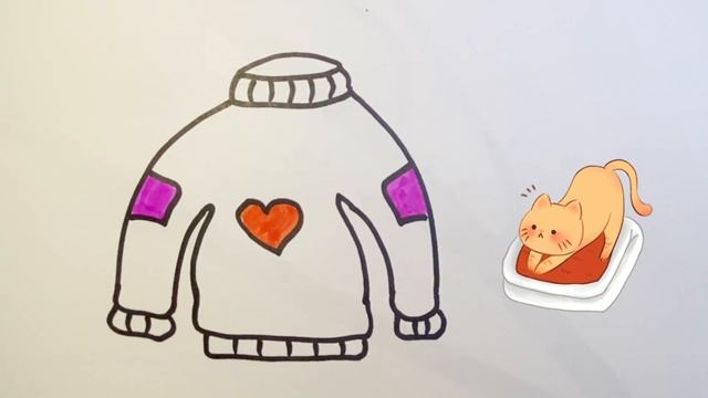 Drawing Sweater for kids with song /Рисование Свитера для детей/Bolalar uchun Kozok rasm chizish смотреть онлайн