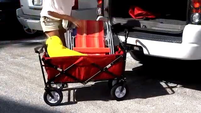 Mac Sports Collapsible Folding Outdoor Utility Wagon, Blue Home & Kitchen смотреть онлайн