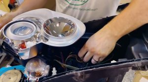 Замена штатных биксеноновых линз на билед модули ILLUM Compact на автомобиле Range Rover Sport 2006