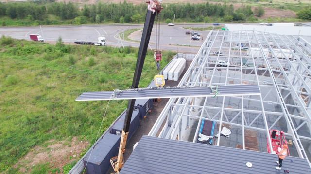 Производители СИП-панелей: Строительство складского комплекса