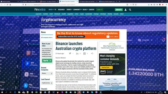 Binance Fiat to Crypto Market in Australia смотреть онлайн