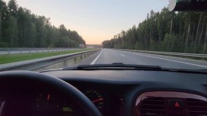Полный газ на Сонате 2.7 по трассе / Full acceleration the Sonata 2.7 in Highway