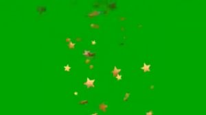 ПАДЕНИЕ ЗОЛОТЫХ ЗВЕЗД ФУТАЖ на ЗЕЛЕНОМ ФОНЕ