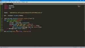 Создание телеграм бота, генерирующего QR коды | Python
