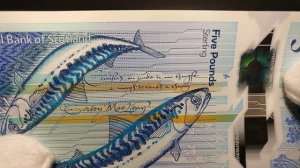 #17 #Банкноты Шотландии 5 и 20 фунтов / #Banknotes of #Scotland 5 & 20 pounds #обзор #ультрафиолет