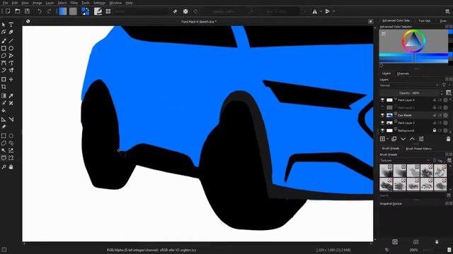 Ford Mach-E Digital Sketch with Krita! | Part 2 смотреть онлайн