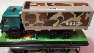 Масштабная модель Камаз 53212 "Тент", 1/43 СССР.