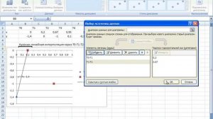 2 Кусочно-линейная интерполяция по 5 точкам MS Excel Линия тренда