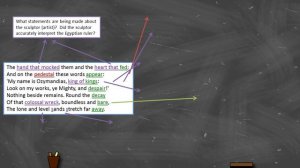 Percy Bysshe Shelley - 'Ozymandias' - Annotation