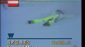 Wengen Lauberhorn deadly accident of Gernot Reinstadler