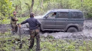 Уаз патриот в грязи