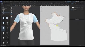 Сложное моделирование футболки в Clo3D