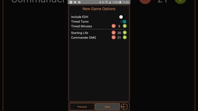 Life Counter for MTG + Stats Creating a new game