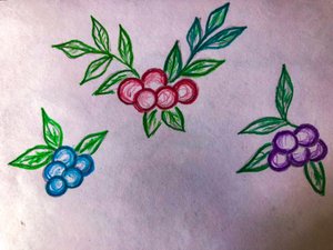 Как нарисовать ягоды // Рисунок карандашом для самых маленьких