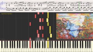 Солнечный зайчик (Ноты и Видеоурок для фортепиано) (piano cover)