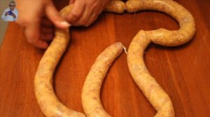 Домашние картофельные колбаски со свиным фаршем и куриной грудкой.