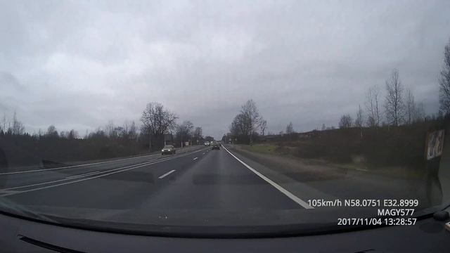 Трасса М10 и М11, участок от Твери до Санкт-Петербурга, ноябрь 2017 смотреть онлайн