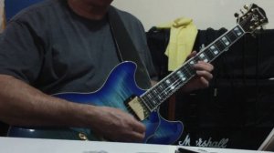 Ibanez Artstar AS153 in Jet Blue Burst - early rock style solo