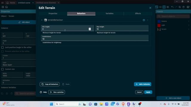 3D Terrain in Gdevelop! - Tutorial