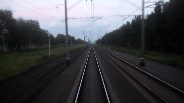 Train ride between Novosibirsk and Barabinsk смотреть онлайн