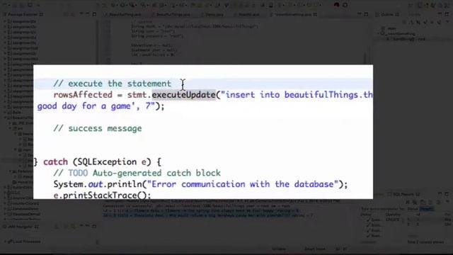 JavaEE Web App 06 - Database 4 - SQL insert example смотреть онлайн