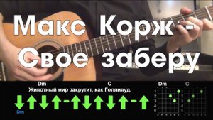 Макс Корж - Свое заберу РАЗБОР ПЕСНИ АККОРДЫ И БОЙ