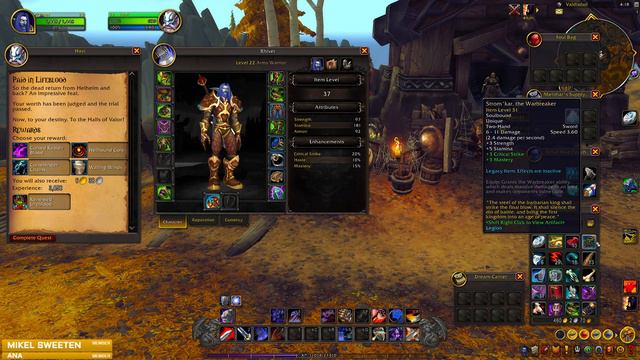 Lets Play World of Warcraft  Part 3  Night Elf Warrior Gameplay