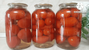 Рецепт быстрых маринованных помидоров.